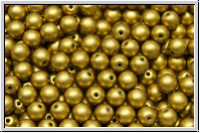 b�hm. Glasperle, rund, 4mm, brass, met., satin, 50 Stk.