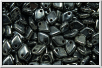 Dragon Scale Beads, 1,5x5mm, hematite, met., 100 Stk. (3g)