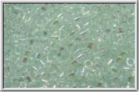 DB0083, MIYUKI Delica, 11/0, crystal, trans., pale aqua-ld., AB, 5g