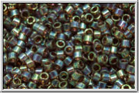 DB0122, MIYUKI Delica, 11/0, brown, lt., trans., AB, 5g