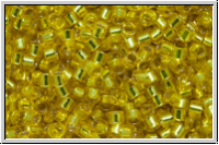 DB0145, MIYUKI Delica, 11/0, yellow, trans., silver-ld., 5g