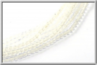 b�hm. Glasperle, rund, 2mm, crystal, trans., 1 Strang