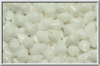 Spiky-Button, 8x5mm, white, op., 25 Stk.