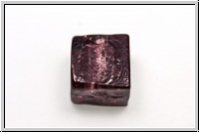 b�hm. Lampenperle, W�rfel, amethyst, trans., 1 Stk.