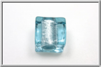 b�hm. Lampenperle, W�rfel, aqua, trans., 1 Stk.