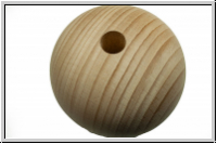 Holzperle, Kugel, natur, 70mm, 1 Stk.