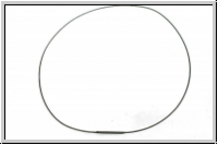 Halsreif mit Bajonettverschluss, 45cm, antiksilberfb., Edelstahl, 1 Stk.