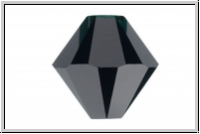 Swarovski� Bicone 5328, 6mm, 280 - jet, 5 Stk.