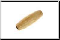 Holzperle, Olive, natur, lackiert, ca. 8x22mm, 5 Stk.