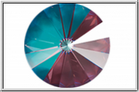 Swarovski� Rivoli 1122, 14mm, 001L132D - crystal, burgundy DeLite, backed, 1 Stk.