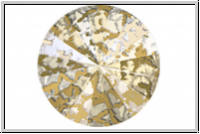 Swarovski� Rivoli 1122, 14mm, 001GOLPA - crystal, gold patina, foiled, 1 Stk.