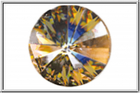 Swarovski� Rivoli 1122, 12mm, 001GSHA - crystal, golden shadow, foiled, 1 Stk.