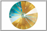 Swarovski� Rivoli 1122, 14mm, 001L131D - crystal, ochre DeLite, backed, 1 Stk.