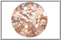 Swarovski� Rivoli 1122, 14mm, 001ROSPA - crystal, rose patina, foiled, 1 Stk.