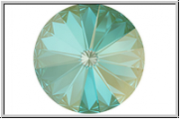 Swarovski� Rivoli 1122, 12mm, 001L147D - crystal, silky sage DeLite, foiled, 1 Stk.