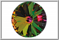 Swarovski� Rivoli 1122, 12mm, 001VM - crystal, vitrail medium, foiled, 1 Stk.
