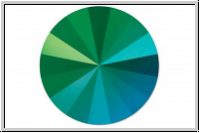 Swarovski� Rivoli 1122, 12mm, 001SCGR - crystal, scarabaeus green, foiled, 1 Stk.