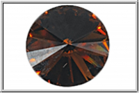 Swarovski� Rivoli 1122, 12mm, 220 - smoked topaz, foiled, 1 Stk.