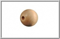 Holzperle, Kugel, natur, 10mm, 10 Stk.