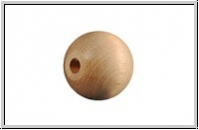Holzperle, Kugel, natur, 12mm, 10 Stk.