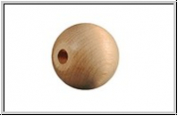 Holzperle, Kugel, natur, 14mm, 10 Stk.