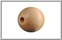 Holzperle, Kugel, natur, 16mm, 10 Stk.