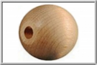 Holzperle, Kugel, natur, 30mm, 1 Stk.