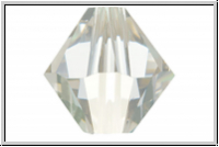 Swarovski� Bicone 5328, 6mm, 001SSHA- crystal, silver shade, 5 Stk.