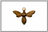 Anh�nger "Baby Bee" TRINITY BRASS, 17x13mm, antikmessingfb., Messing, 1 Stk.